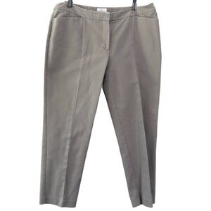 So Slimming by Chico's Khaki Pants Flat Front 2.5